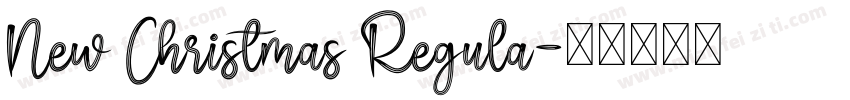 New Christmas Regula字体转换